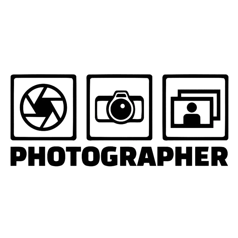 

14.3*6cm Creative studio camera Car Sticker Motorcycle Bumper Trunk Laptop Window Decals Vinyl Car Styling Decoration