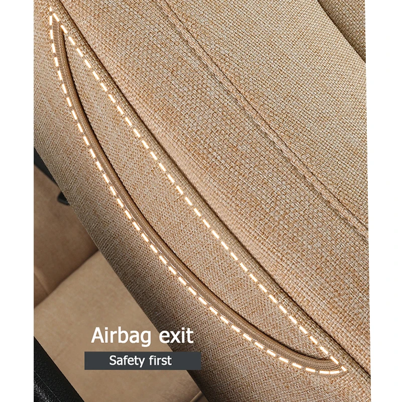 Чехлы на сиденья автомобиля FUZHKAQI льняные накидки автомобильные для Porsche Cayman Macan