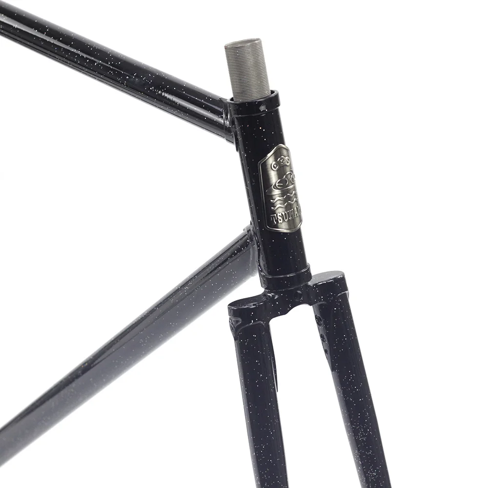 Угол Reynolds 520 фиксированная Шестерня рамка вилка 53 см наконечник хром Cr mo сталь Fixie Track велосипедная рама супер