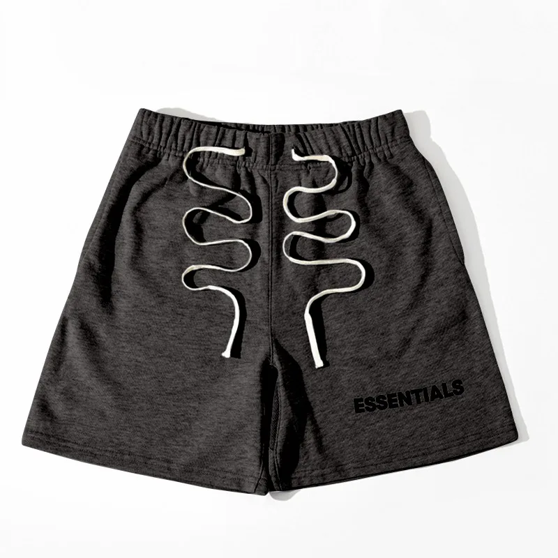

Summer Men Essentials Short 100% 1:1 Cotton elastic Lace-up Essentials Sweatshorts Men's Loose Sports Essentials Short Pants