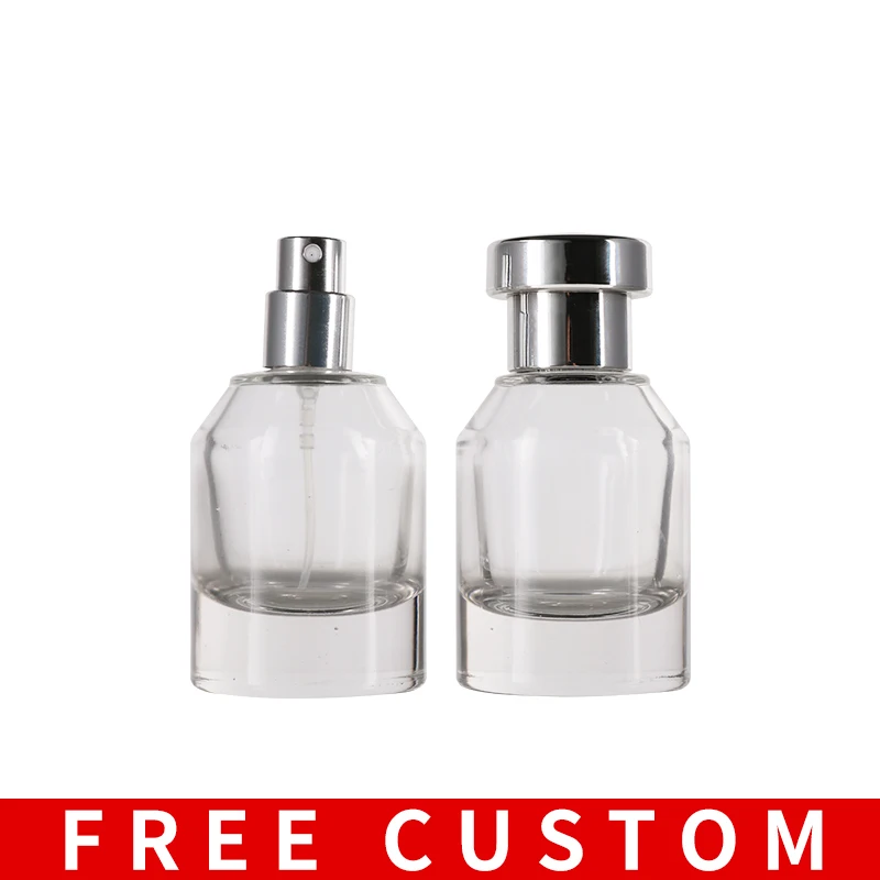 

Портативный прозрачный стеклянный флакон для парфюма с толстым дном, 30 мл