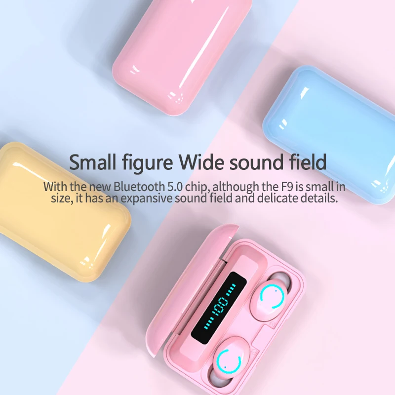 Беспроводные Bluetooth наушники TWS Hi Fi стереогарнитура с сенсорным управлением мини