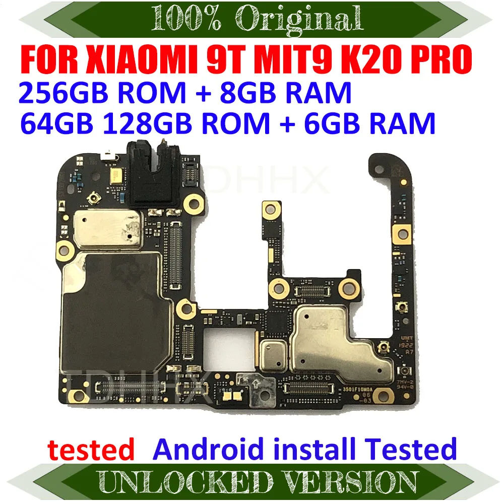 Разблокированная материнская плата TDHHX для Xiaomi 9t Mi9t M9t Mi Pro K20 с микросхемами и