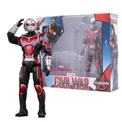 Ant man " Marvel Мстители Бесконечность войны танос человек паук Халк Железный человек Капитан Америка видение Сокол фигурка игрушки куклы - Цвет: Ant man