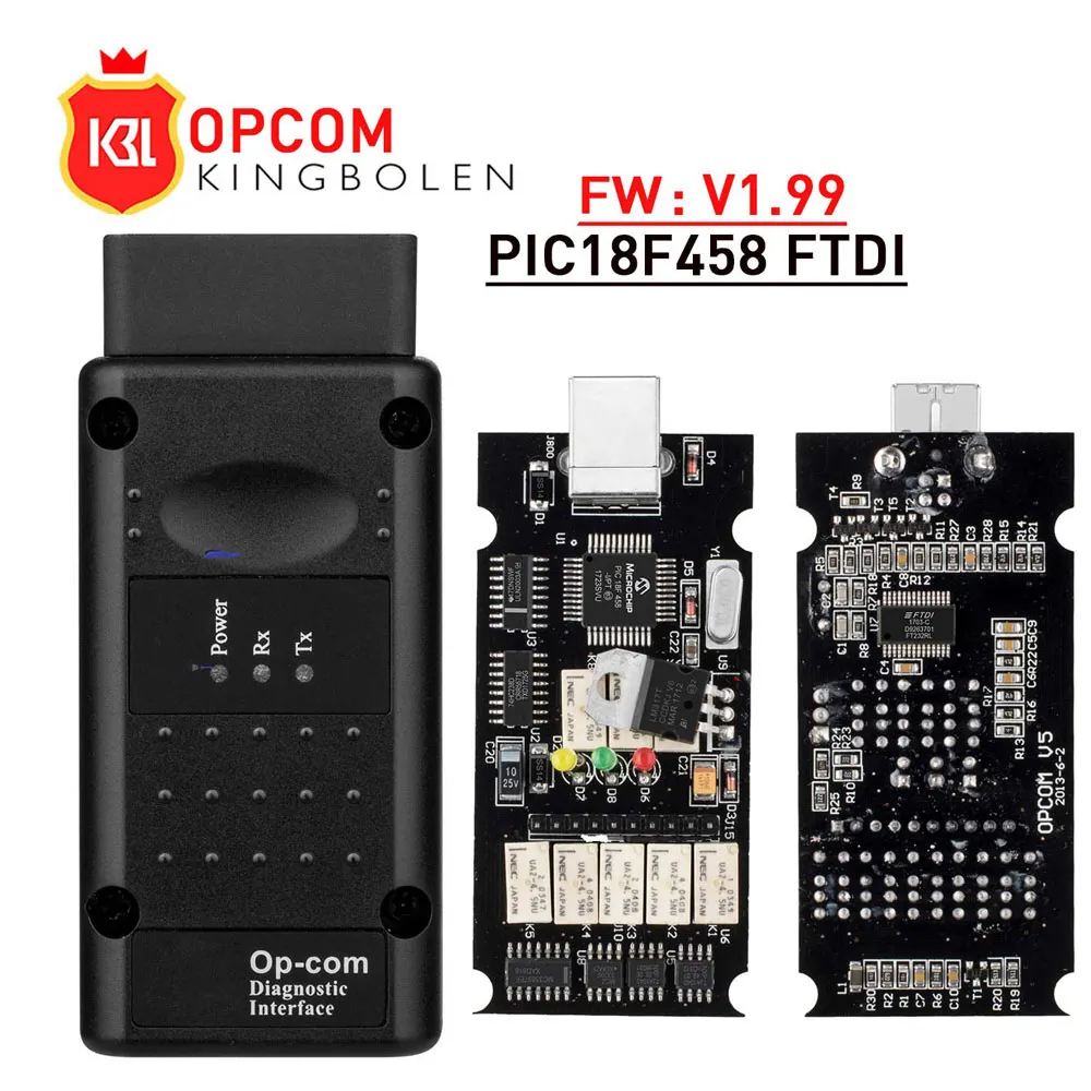 Opcom V1.99 V1.78 V1.65 с PIC18F458 FTDI op com диагностический OBD2 Авто сканер инструмент для автомобиля Opel CAN BUS V1.7 flash обновление бесплатно