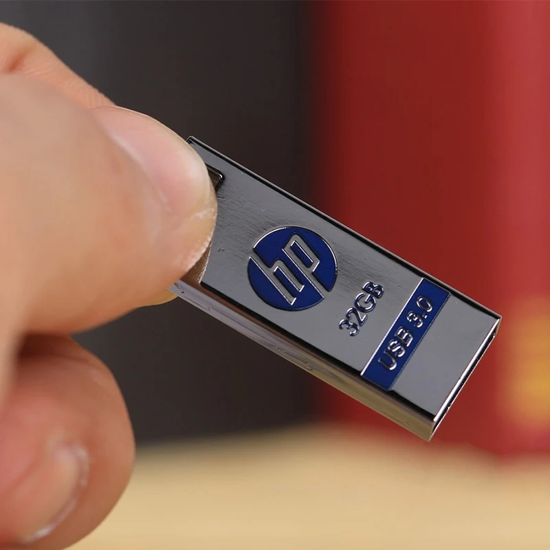 Металлический флеш накопитель HP USB 128 ГБ 64 32 16 высокоскоростная карта памяти для