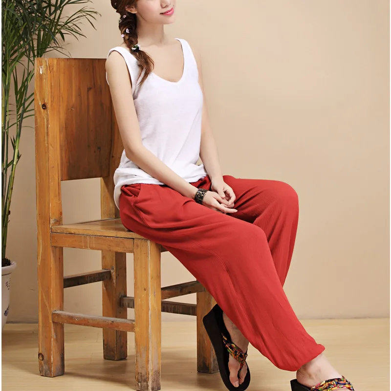 Женская обувь для йоги страстно желать ослабленные хиппи из хлопка и льна