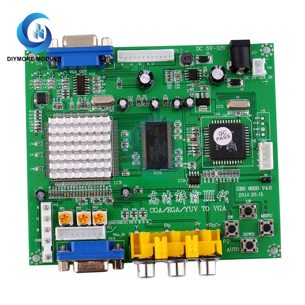 Аркадная игра RGB/CGA/EGA/YUV к двойному VGA HD видео конвертер адаптер плата GBS-8200 |