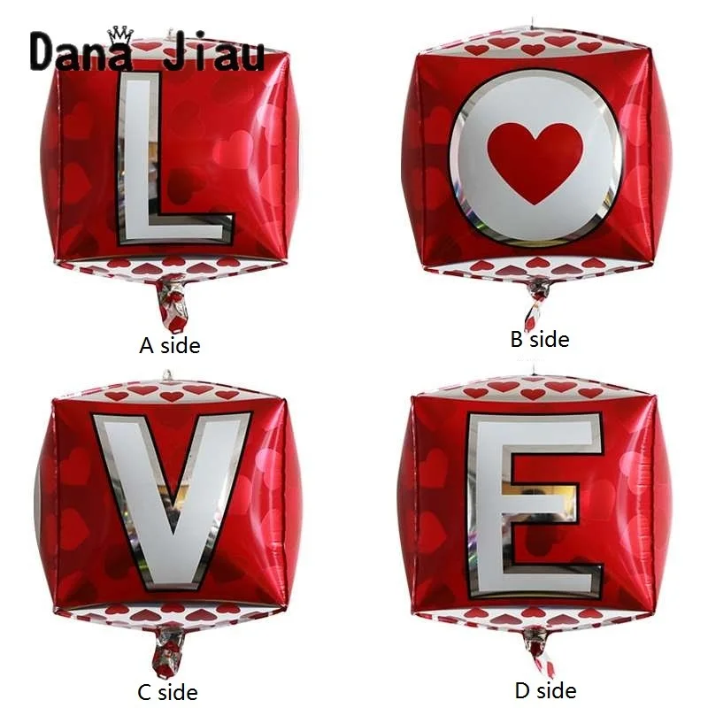 Dana jiau 14th FEB украшение на День святого Валентина фольга шар XOXO LOVE свадебное стена