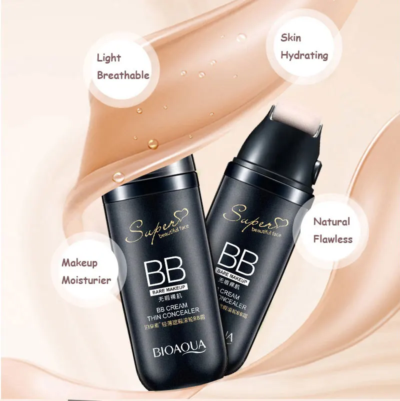 Горячая BIOAQUA бренд прокрутка жидкая воздушная Подушка BB крем база голый макияж тонкий увлажняющий консилер корейская косметика 30 г