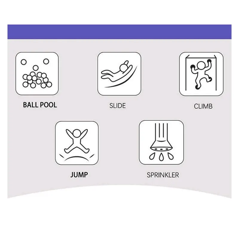 Маленький надувной батут замок дом джампер принцесса парк для детей игры на