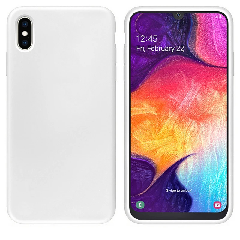 White Мягкий силиконовый чехол для samsung Galaxy A6 A7 A8 A9 J4 J6 плюс J8 J2 J4 Core A20E A10 A30 A50 A70 A40 M10 M20 M30 TPU Защитный чехол - Цвет: White