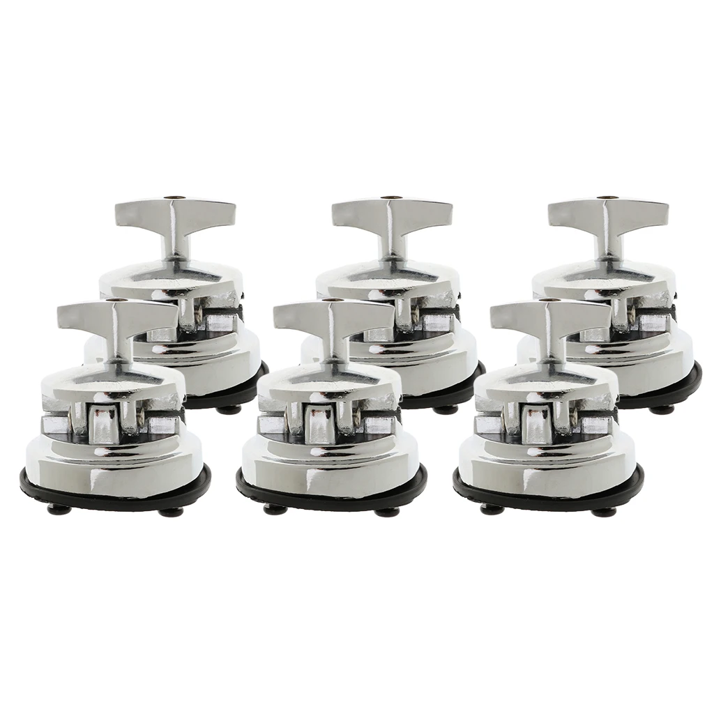 6 шт. прочный цинковый сплав Открытый барабан опорный держатель ударный