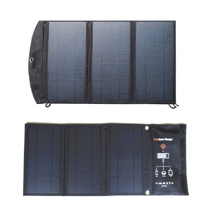 Солнечная батарея 28 Вт 21 Вт sunpower солнечное зарядное устройство батарея с двумя портами Водонепроницаемая Складная Панель солнечных батарей для цифровой зарядки