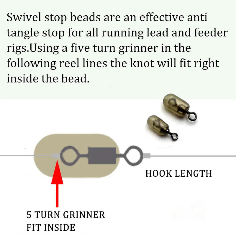 30 шт. аксессуары для ловли карпа поворотные Стопорные бусины анти-спутывающиеся