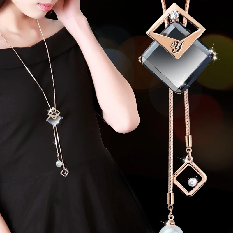 Style 16 RAVIMOUR колье из искусственного жемчуга, ожерелье s для женщин, серебряная цепочка, длинное ожерелье, подвеска, ювелирные изделия, аксессуары, Трендовое колье - Окраска металла: Style 16