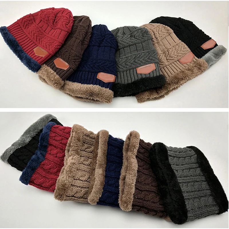 Фото 2Pcs / Set Зима Дети Hat Шарф Теплый Вязание Мальчики Девочки Шапки Шарфы Plus Velvet 2Pcs / Set Зима Дети Hat Шарф Теплый Вязание Мальчики Девочки Шапки Шарфы Plus Velvet