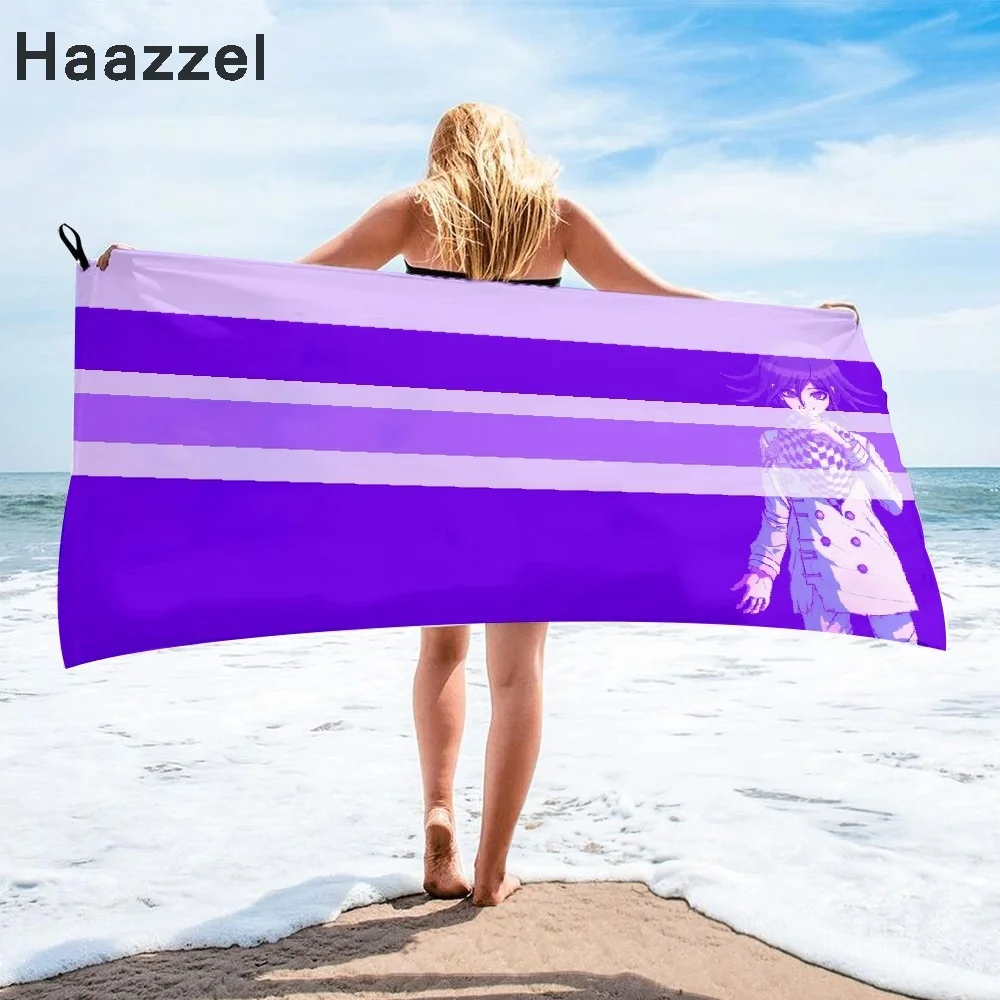 Danganronpa V3 Kokichi Oma Quicky-dry Microfiber Bath Towel beach towel printed long skirt wrapped bikini sunscreen blanket | Спорт и