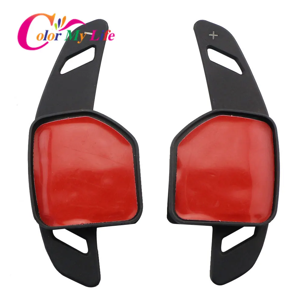 

Color My Life Car Steering Wheel Paddle Extension Shifters Shift Sticker for Audi A3 S3 A4 S4 B8 A5 S5 A6 S6 A8 R8 Q5 Q7 RS6 A1