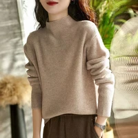winter pullover womens sweater korean fashion long sleeve knit pullover stretch sweaters