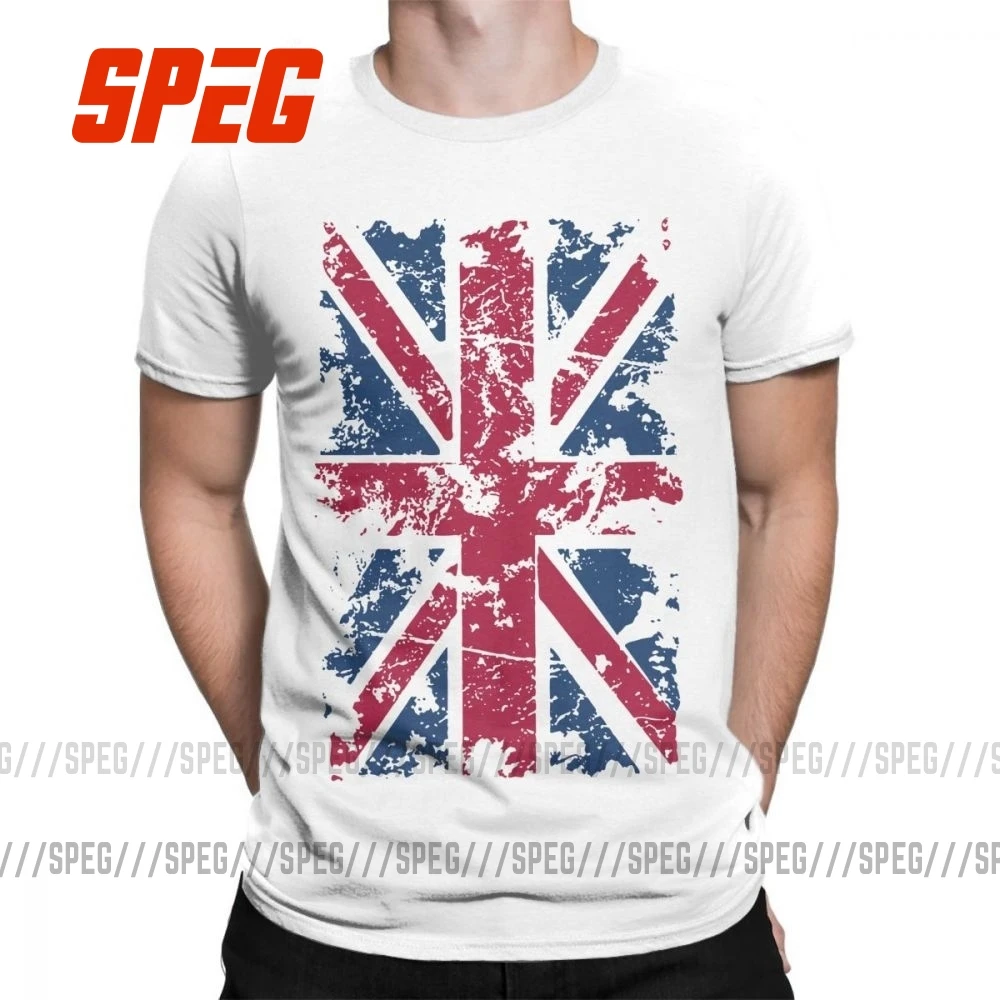 Мужская футболка Union Jack новинка 2018 модные с флагом Великобритании Ретро стиль