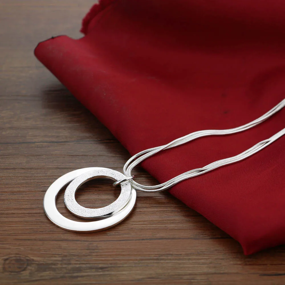 Ожерелье с большим круглым кулоном в европейском стиле ожерелье из