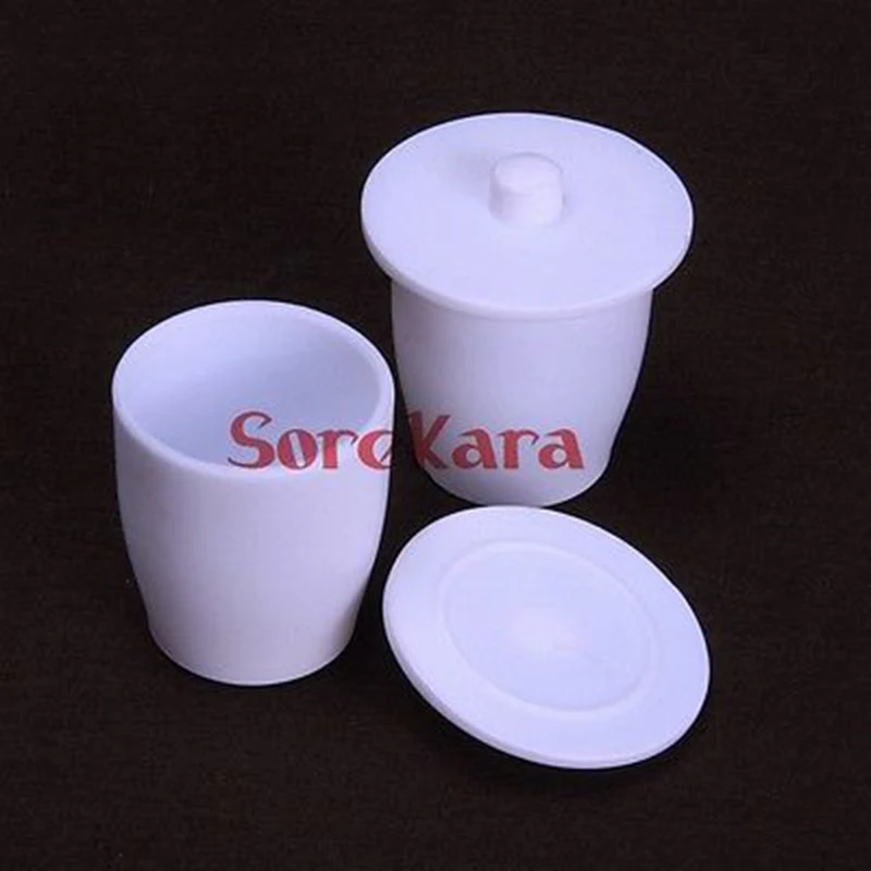 250ml PTFE Crucible Cup with Cover Lid Beaker Acid Alkali Resistance | Канцтовары для офиса и дома
