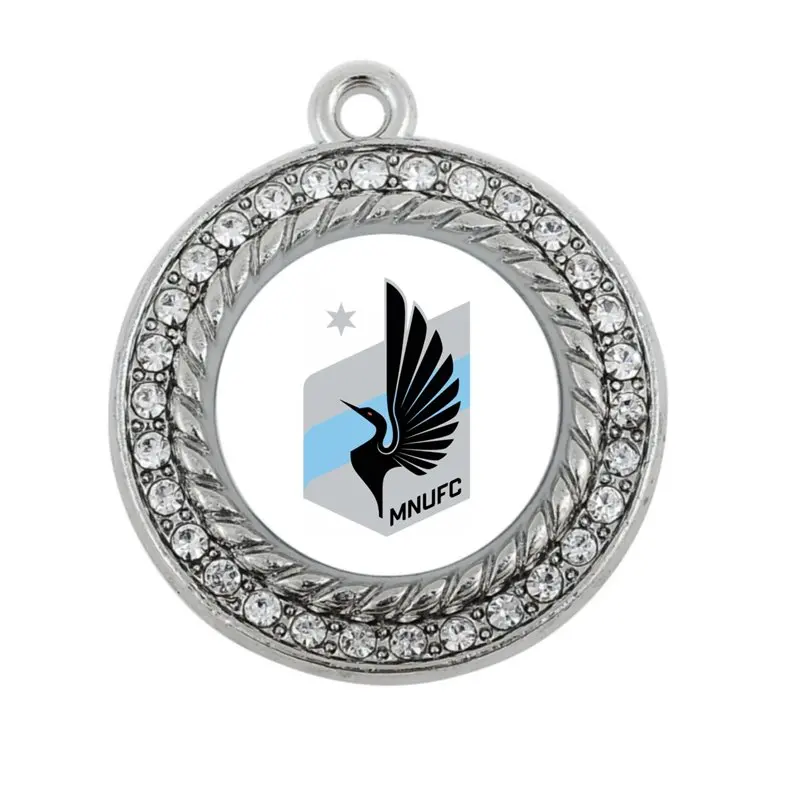 

latest Soccer Minnesota United FC charm antique silver plate jewelry