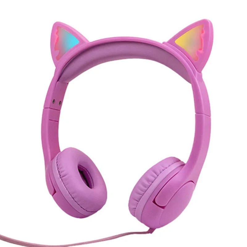 

New Cute Shared Audiovisual Children Learning Light-up Headset Gift Headphones