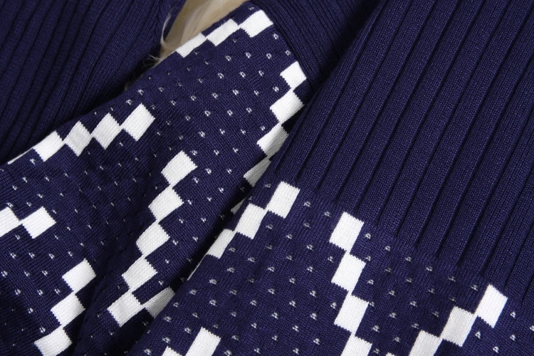 Женский вязаный свитер ALPHALMODA Свободный пуловер с круглым вырезом + широкие брюки