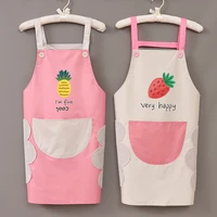 adult apron household kitchen waterproof and oil proof cute japanese korean style female skirt coverall