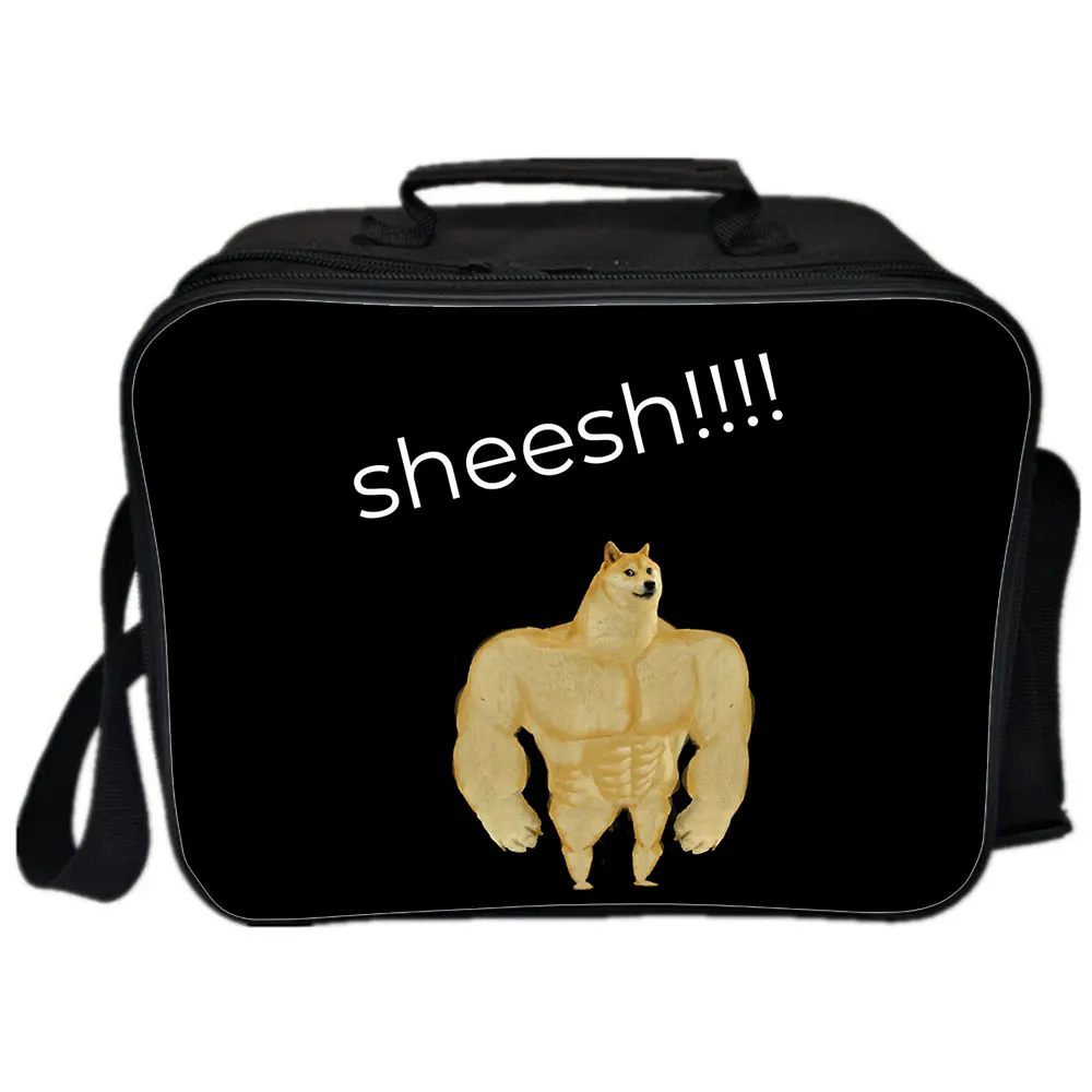Сумка для ланча Sheesh, Портативная сумка для ланча для студентов, мальчиков и девочек, детская школьная коробка для еды с мультяшными буквами, ...