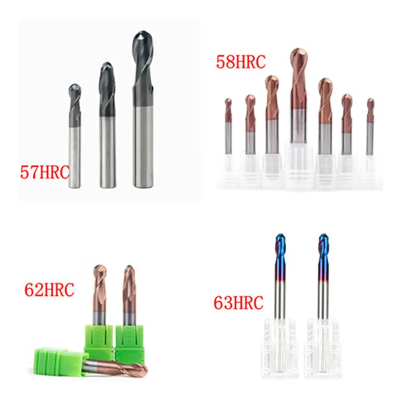 Концевые фрезы с 2 канавками твердосплавные Фрезы ЧПУ 1-4 мм 50 для