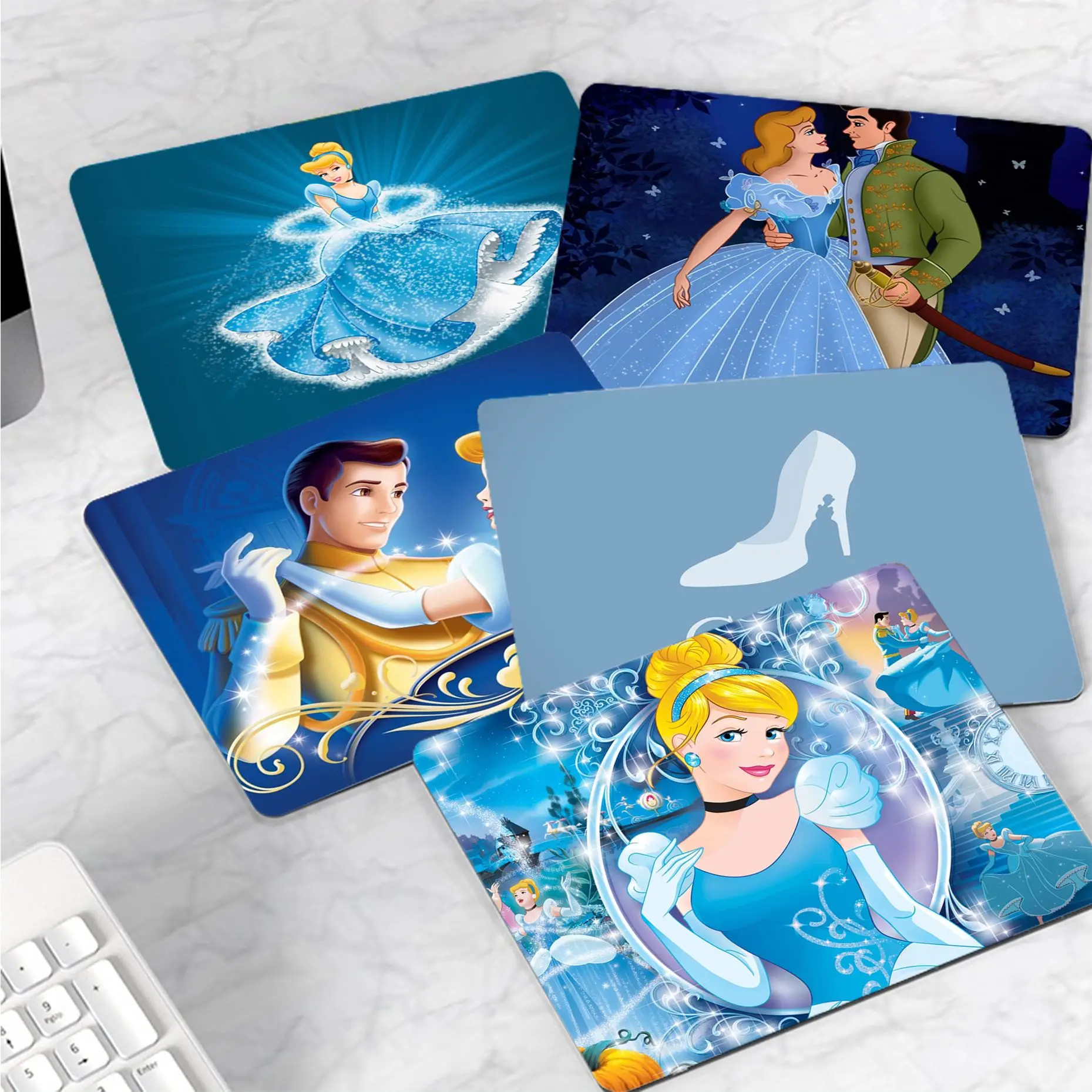

Disney Cinderella princess Customized MousePads Computer Laptop Anime Mouse Mat Rubber PC Computer Gaming mouse pad