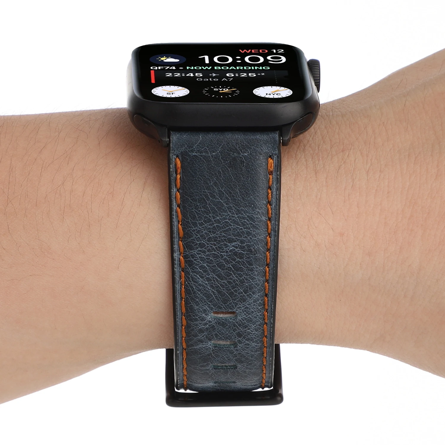 

Watchband For Apple Watch 6 5 4 3 2 1 SE Retro Leather Strap For iWatch 44mm 40mm 42mm 38mm Classic Watch Band Replacement Belt