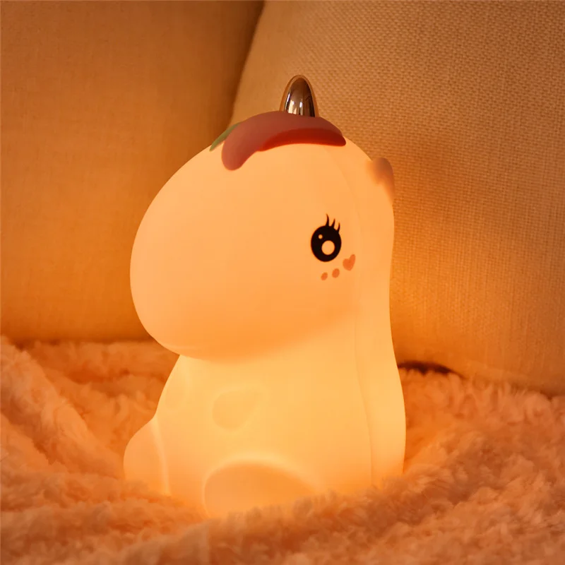 

Doodle animal silicone night light creative cartoon cute bedside lamp led bedroom children's sleep atmosphere lamp