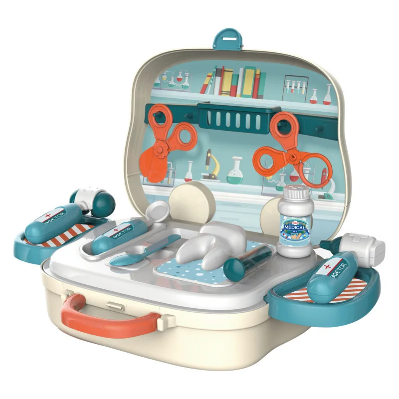Children's kitchen home accessories toy set doctor girl makeup table tool suitcase toy pretend doctor set