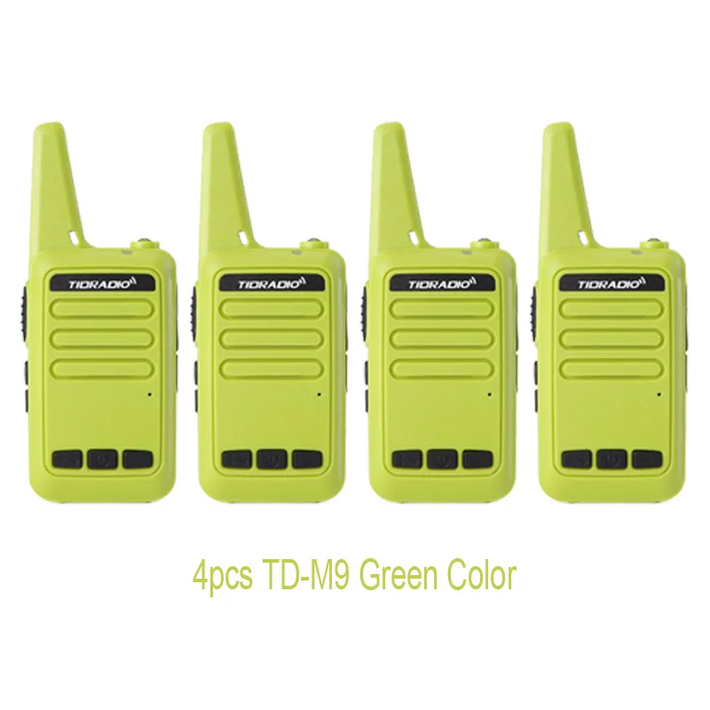4XGreen 4 шт./лот мини-рация детская радиостанция рация для охотыTID TD-M9 двухсторонний радиоприемник рождественский подарок портативное радио hfwbz - Цвет: 4XGreen