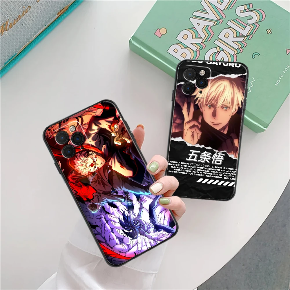 

Jujutsu Kaisen Phone Case For iPhone 6 7 8 6S Plus 11 12 13 Pro MAX Mini X XR XS SE 2020 Soft TPU Anime Cartoon Funda Back Cover