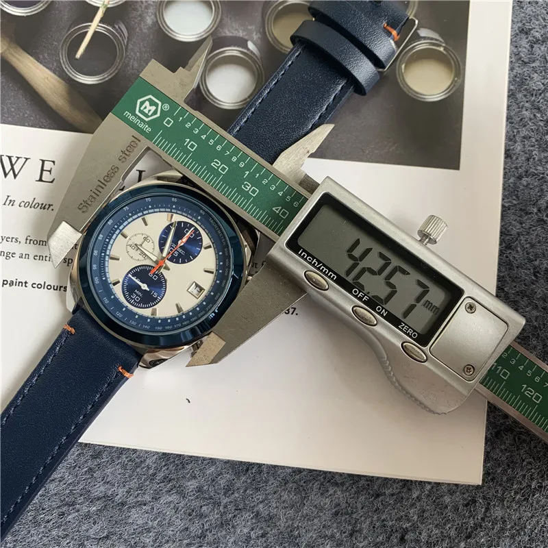 

42mm-Well-known Japanese brand watches, all-round quartz watches with rubber strap and solid steel strap aaa watch