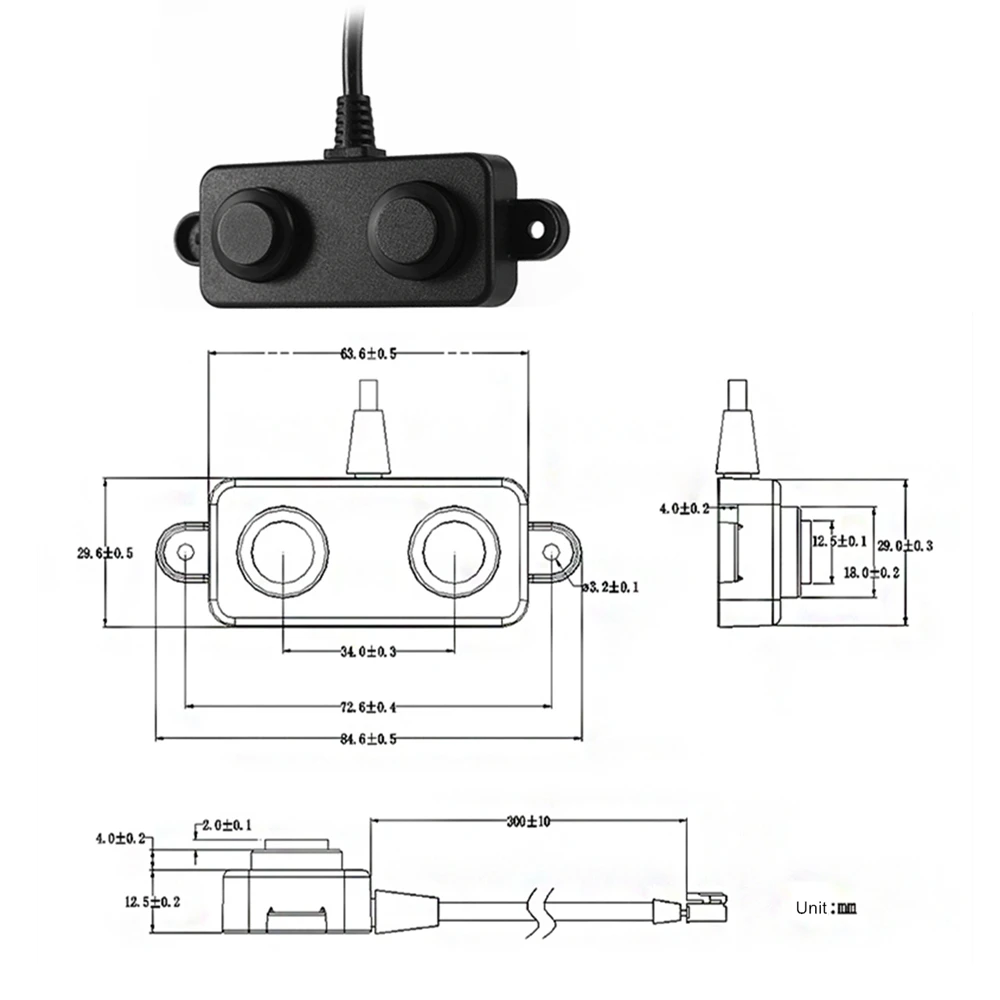 Ультразвуковой сенсорный модуль A02 зонд для измерения уровня воды на расстоянии