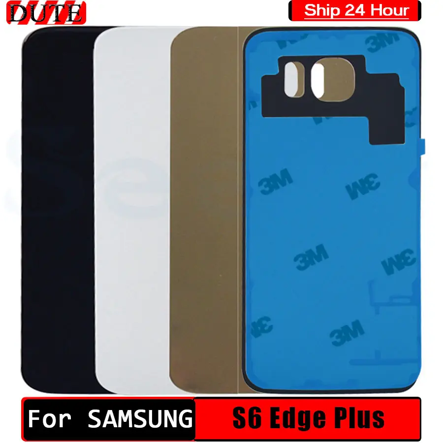 Стеклянная крышка для SAMSUNG Galaxy S6 Edge Plus 5 7 дюйма задняя батарейного отсека корпус