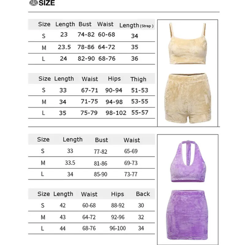 Комплект одежды из 2 предметов плюшевый укороченный топ без рукавов с лямкой на