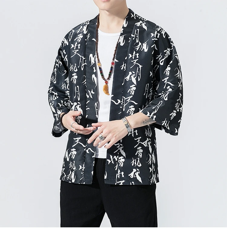 Zogaa/2019 новая куртка с рукавами в китайском стиле свободные мужские куртки больших