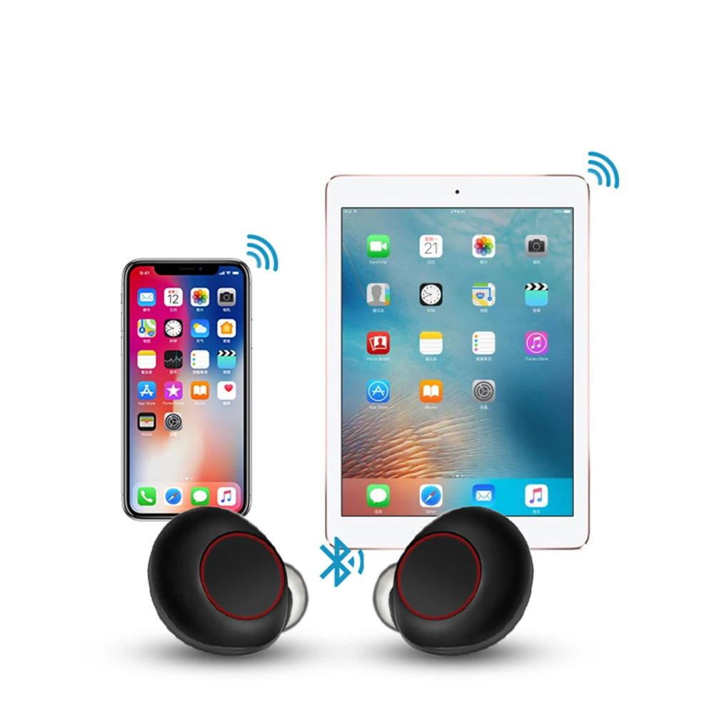 Компактная Беспроводная Водонепроницаемая Bluetooth-гарнитура S2 TWS магнитные