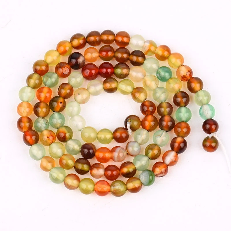 Wholesale 6mm 8mm 10mm 12mm Assorted Natural Stone Round Loose Strand Beads For DIY Necklace Bracelet Jewelry Making