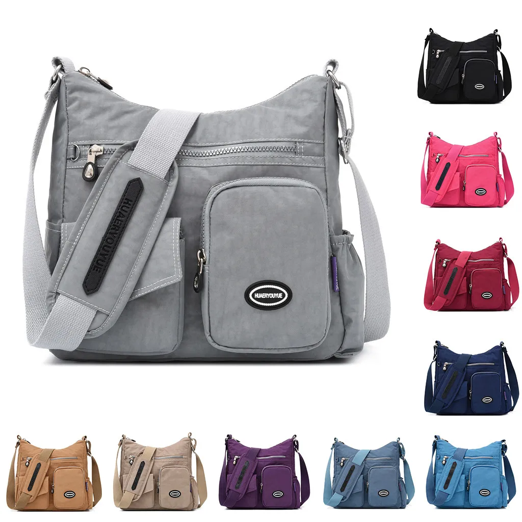 Вместительная Водонепроницаемая дорожная сумка мессенджер на одно плечо