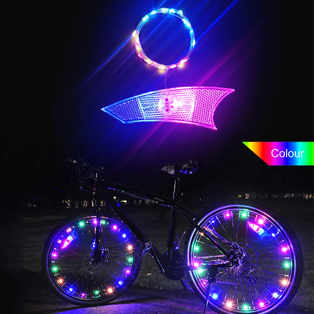 

Bike Spoke Light Bicycle Cycling Spoke Wire Tyre Silicone LED Adult Kid Bicycle Cycling Wheel Wire Tyre Warning Glowing Lamp New