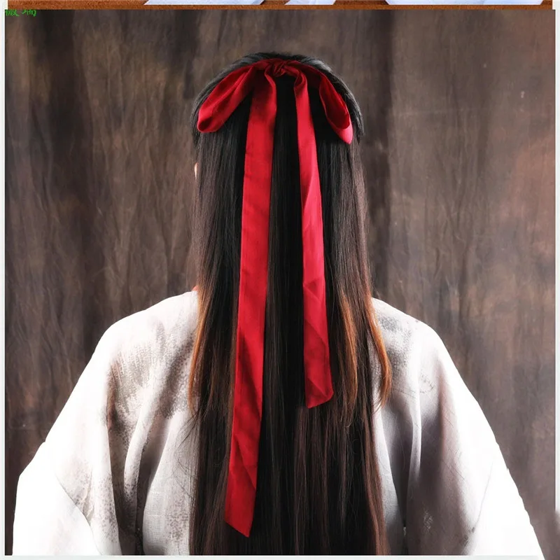 

Ancient Style Girl's Hair Band Pure Chiffon Ribbon Chinese Solid Color Cosplay Costume Accessories Headband Lady Headdress