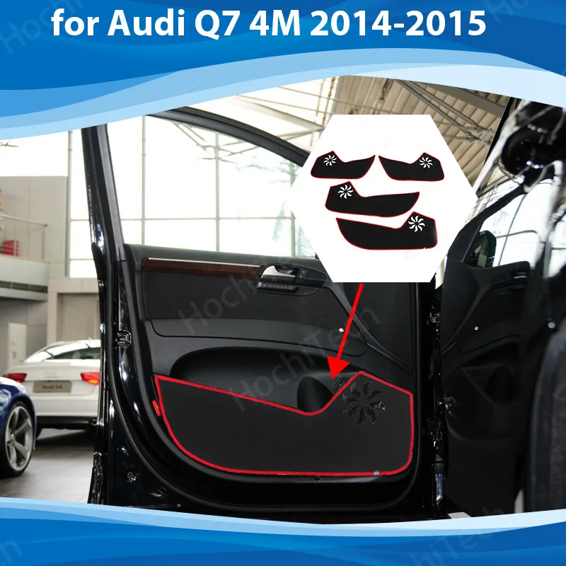 Side edge cover Door Inside Guard Protection Carpet Car Door Anti Kick Pad Sticker for Audi Q7 4M 2014-2015 Accessories Side edge cover Door Inside Guard Protection Carpet Car Door Anti Kick Pad Sticker for Audi Q7 4M 2014-2015 Accessories